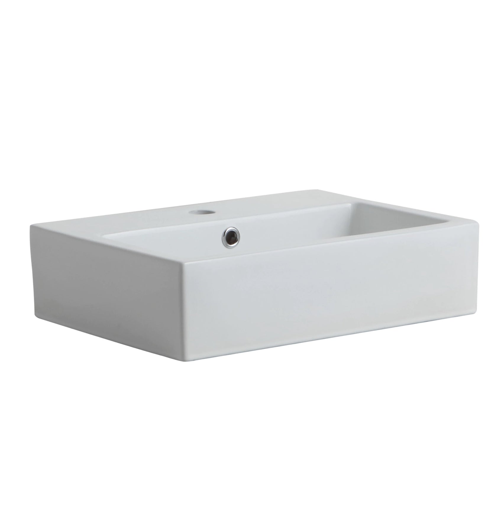 Lavabo in ceramica da appoggio 51x43
