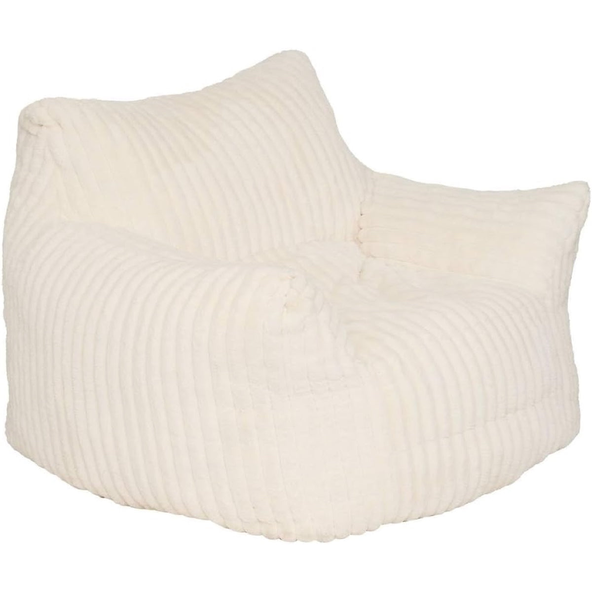 Poltrona XL Muzi Bianca in Velluto a Coste 1