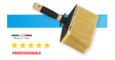 PLAFONIERA SETOLA BIONDA 6,5X16 CON MANICO INNESTO IN LEGNO