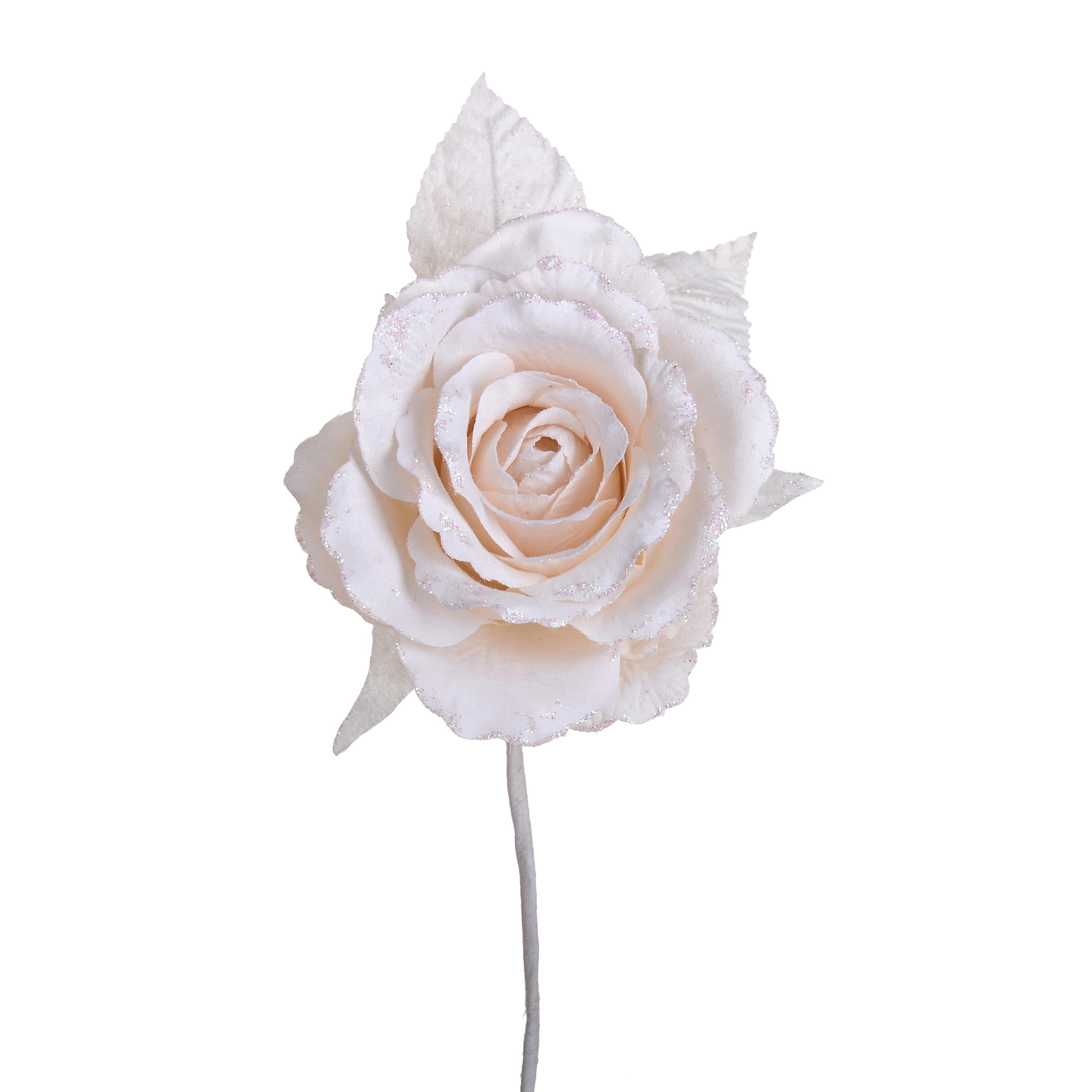 Pick con rosa colore crema 13