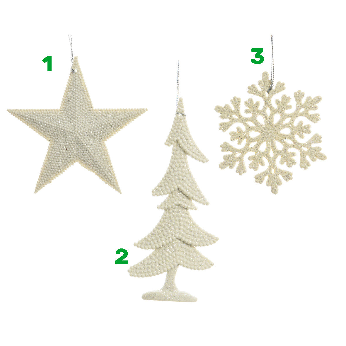 Appendino natalizio bianco