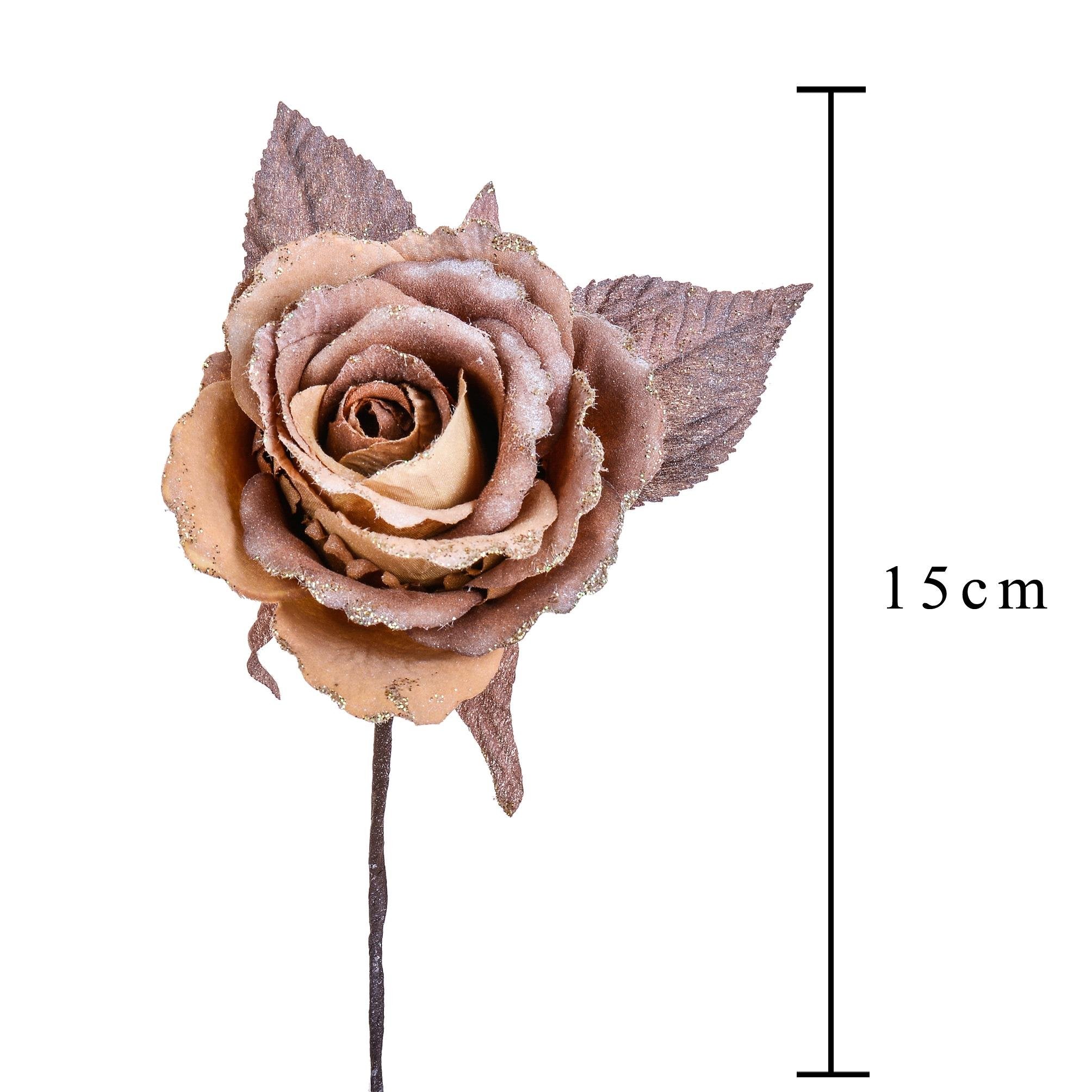 Pick con rosa colore oro 14