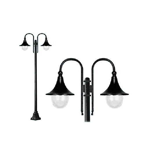 LAMPIONE CIGNO 2 LUCI SU PALO - FRASCHETTI 011013