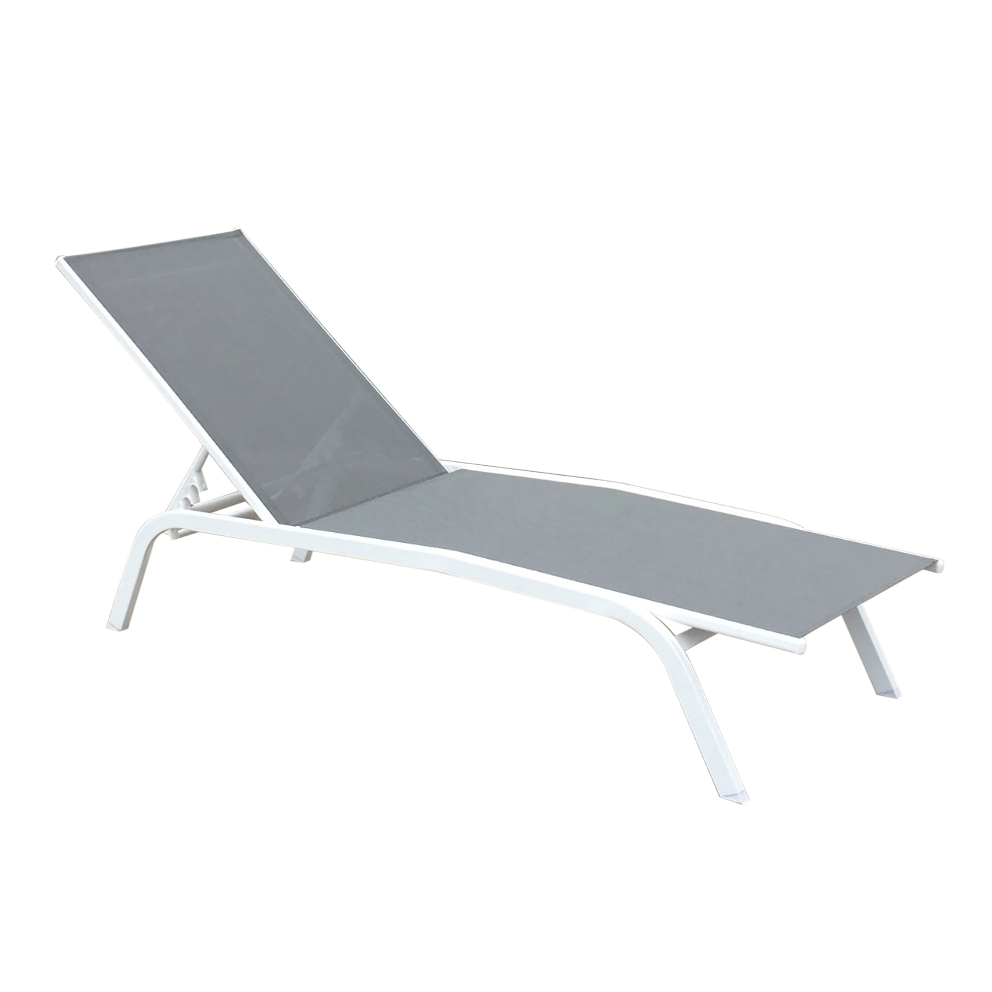 Lettino da spiaggia colore grigio