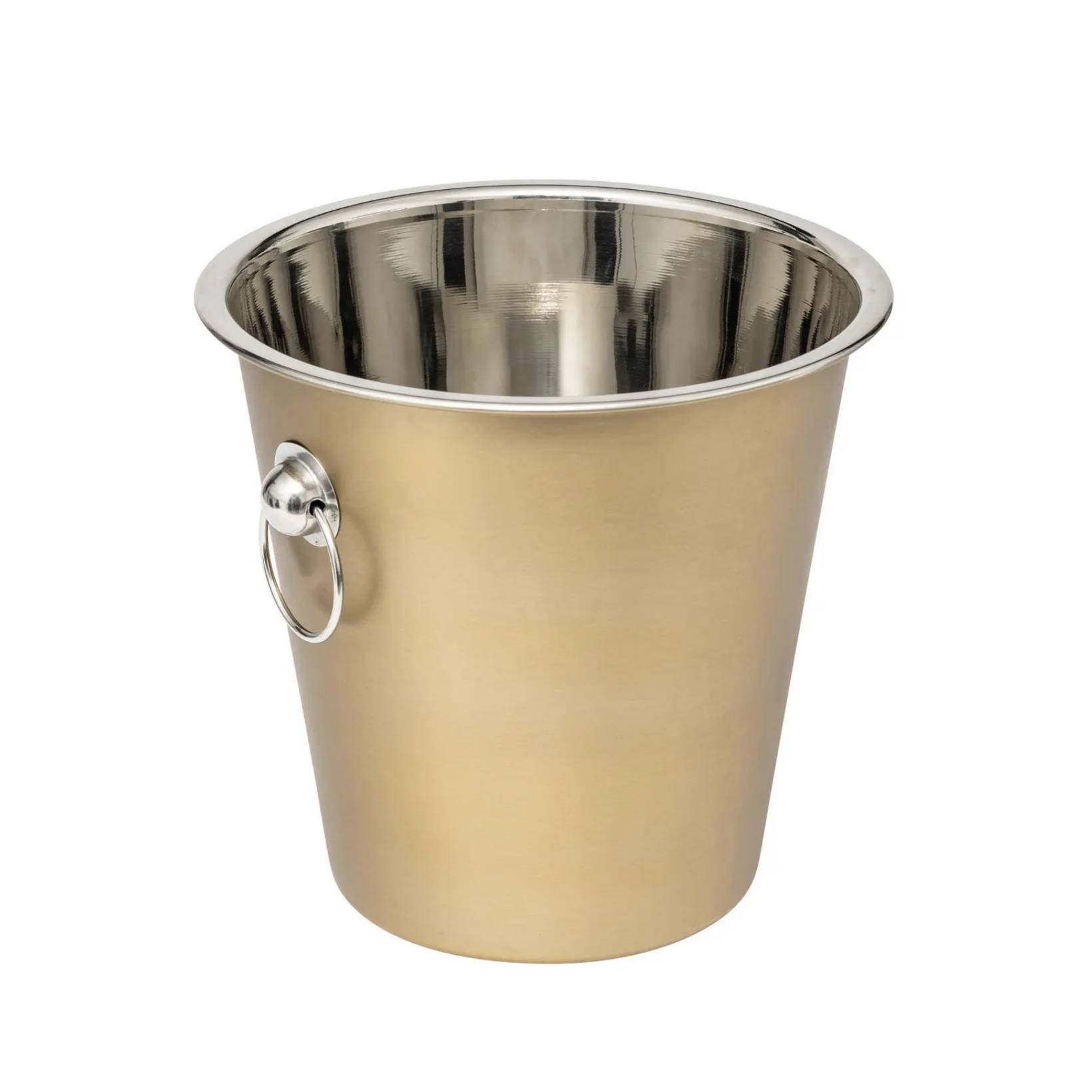 Secchiello Champagne "Automne" in Acciaio Inox Dorato ‚Äì 21,5 cm