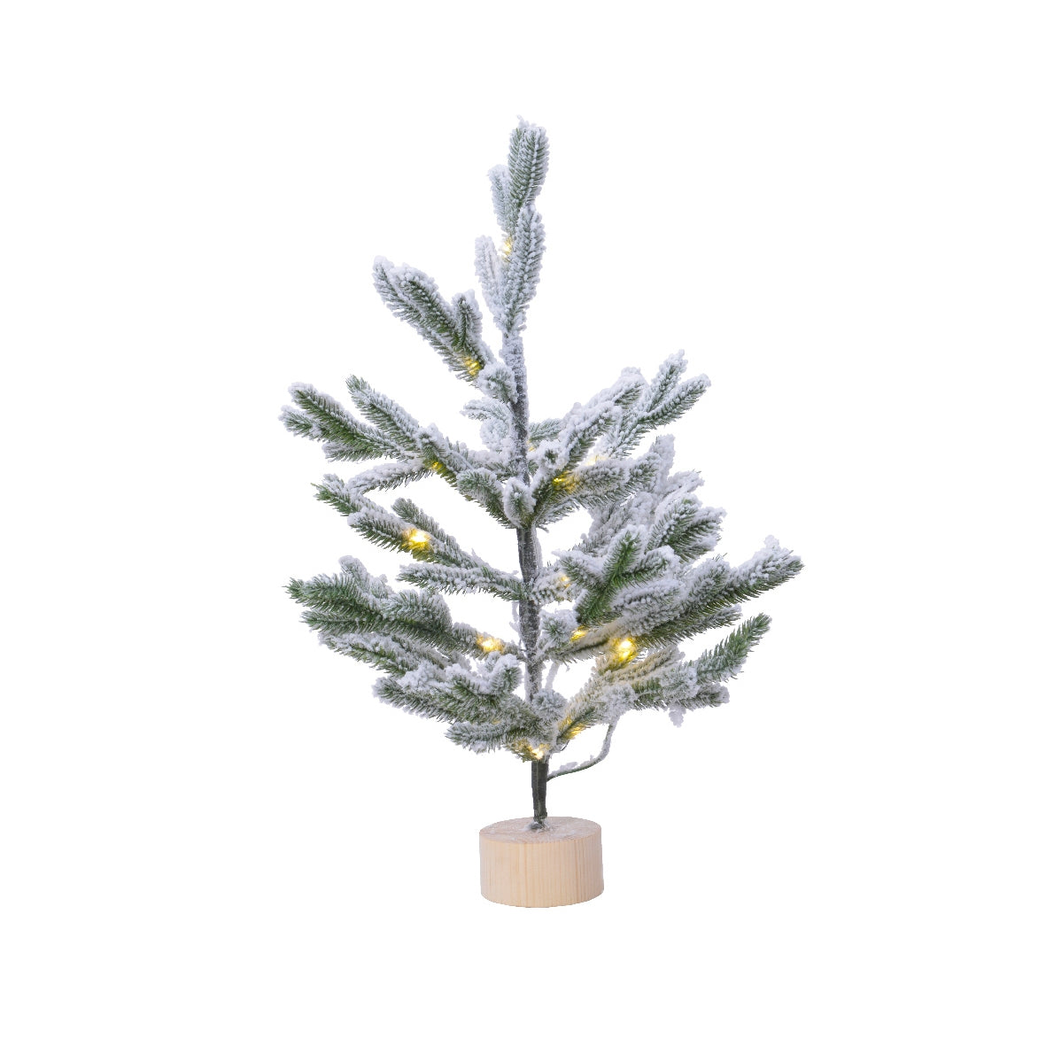 Mini albero innevato con LED Kaemingk