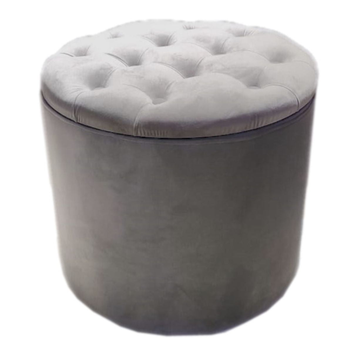Pouf cilindrico con portascarpe