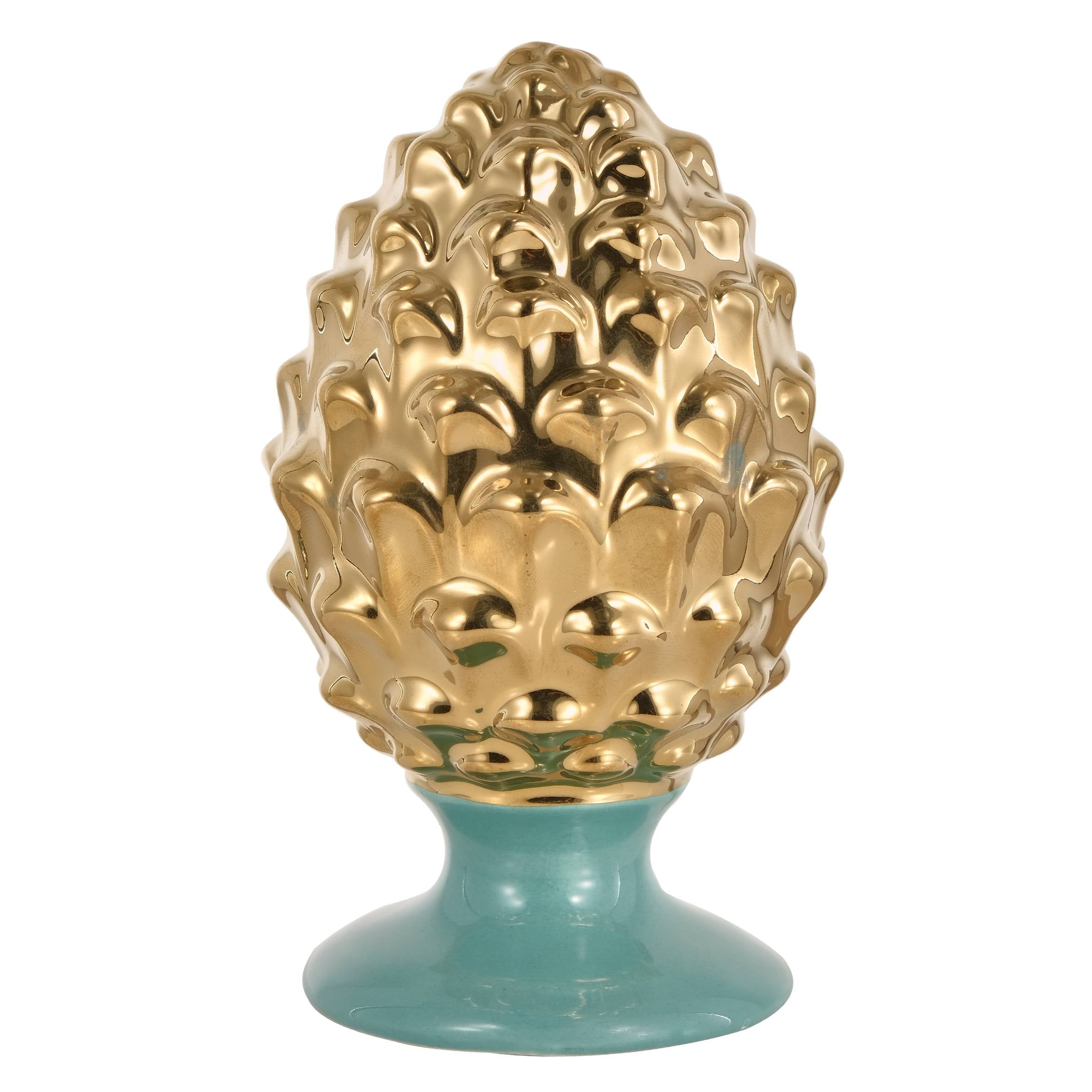 Pigna in porcellana dipinta a mano 14 cm 7