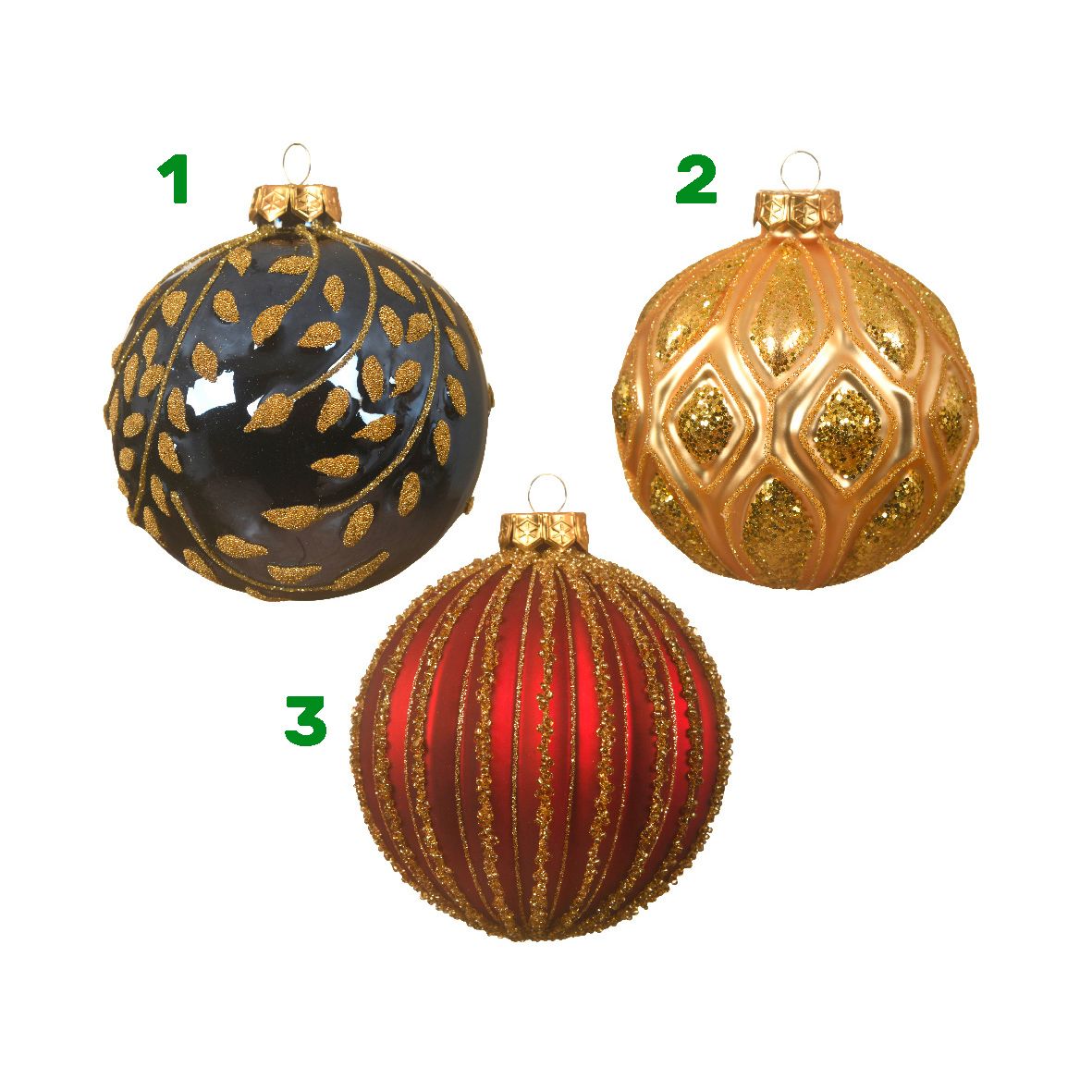 Palle natalizie 8 cm