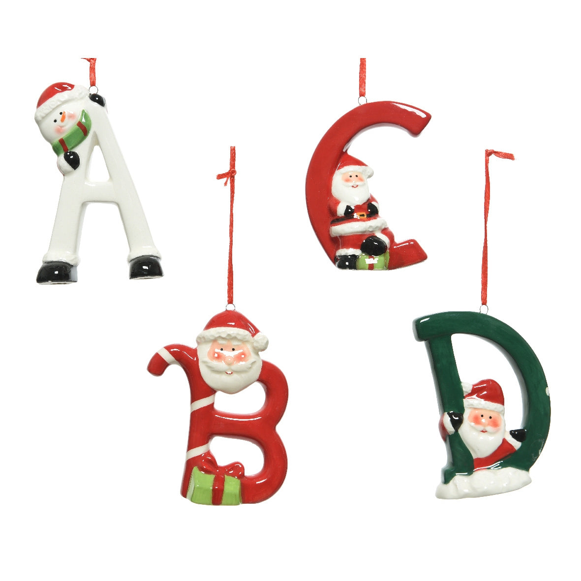 Addobbo albero lettera alfabeto Kaemingk