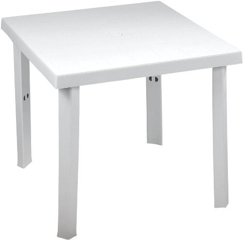 TAVOLO QUADRATO MODELLO FIGARO COLORE BIANCO - DIMAPLAST 37833