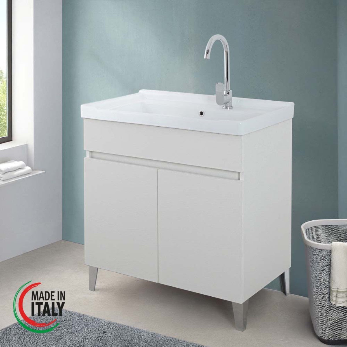 LAVATOIO ROVERE BIANCO 2