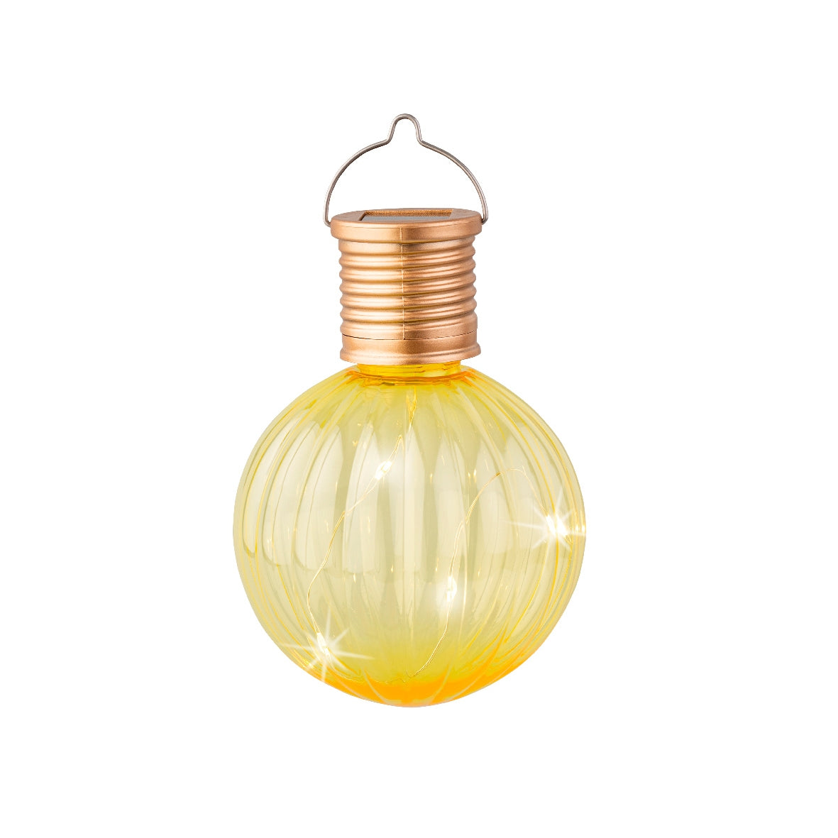 Lanterna lampadina solare gialla