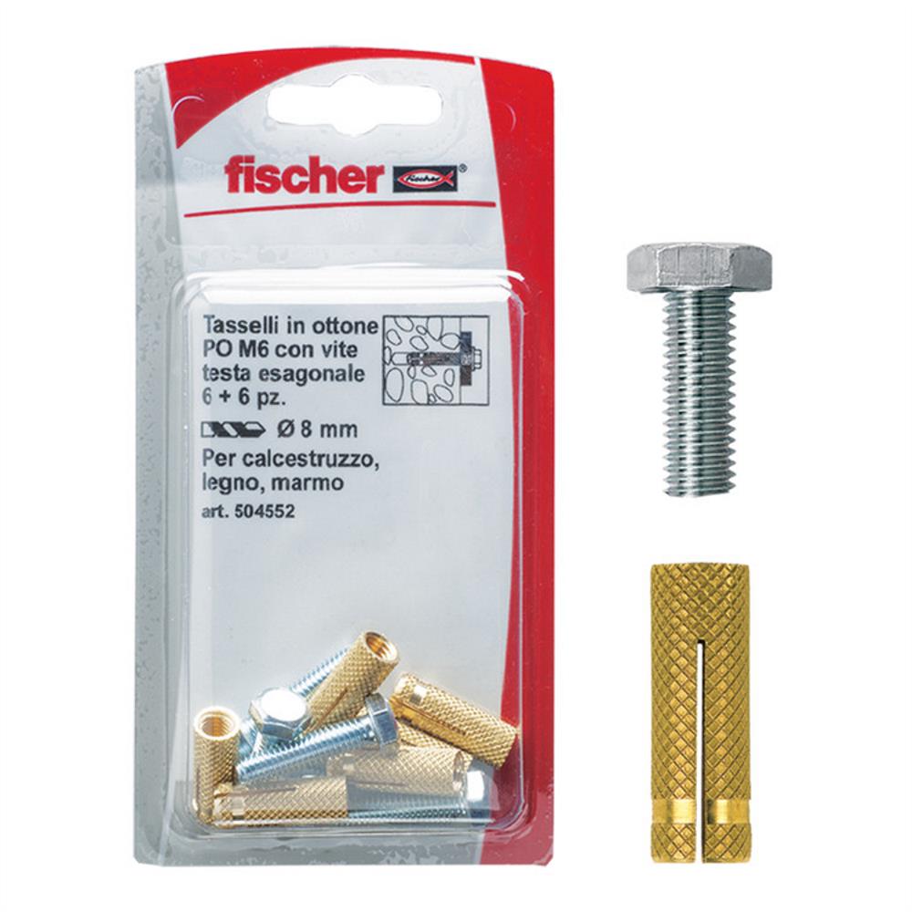 Fischer tasselli in ottone PO M5K