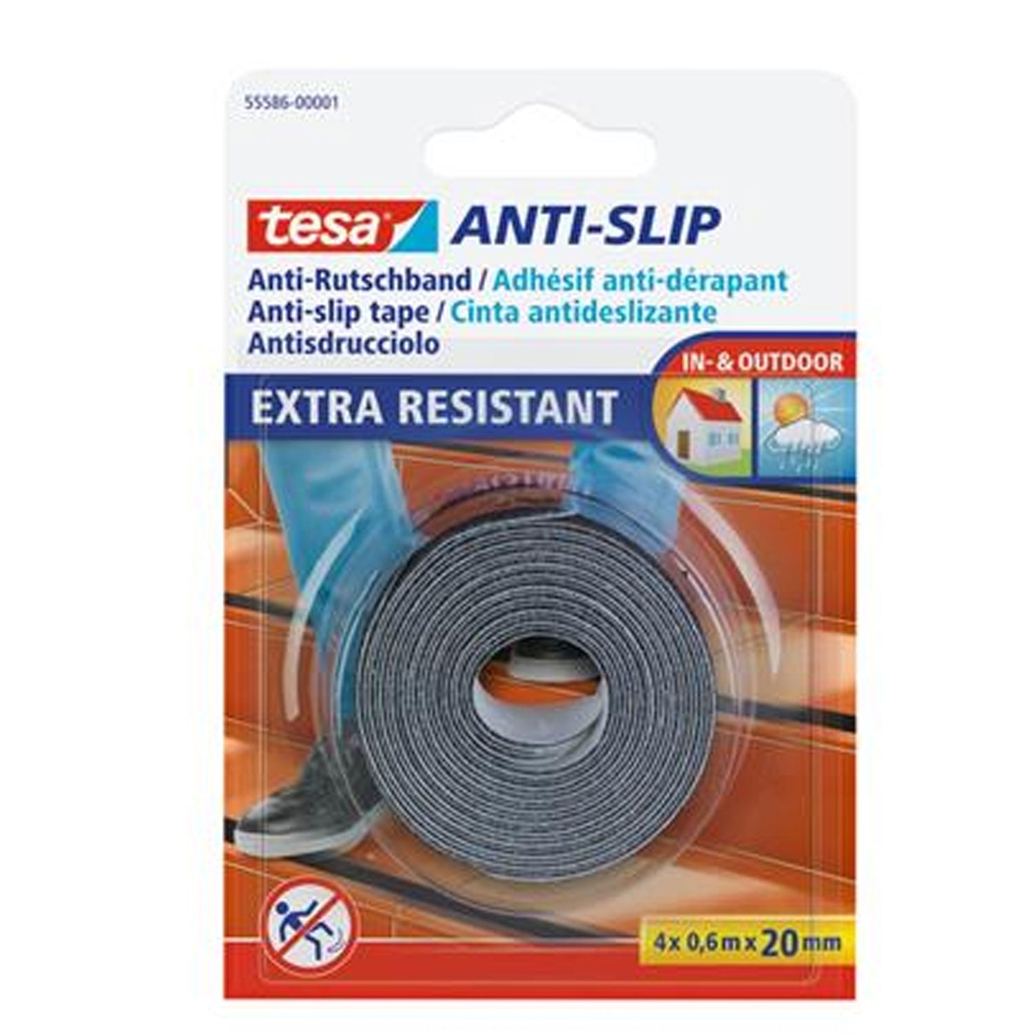 Nastro antisdrucciolo Tesa 0,6 mm x 20 mt