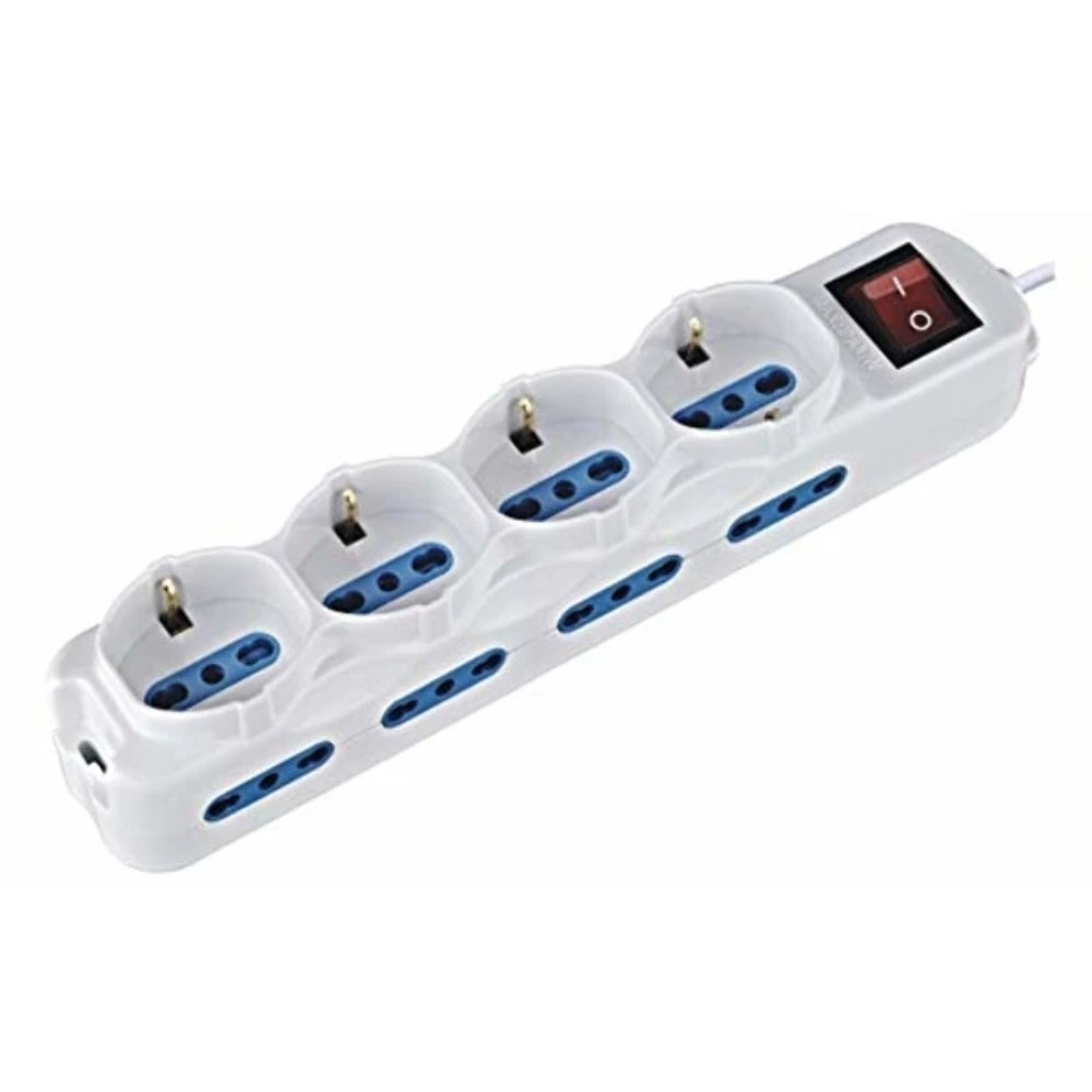 Multipresa bianca 12 posti Schuko/Bivalenti