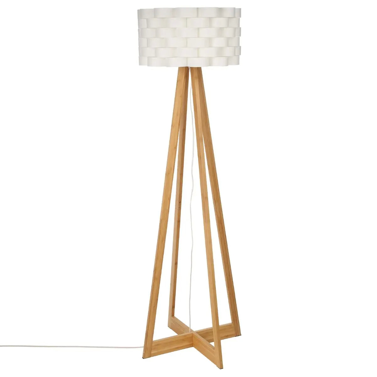 Lampada da terra "Moki" H150 cm in carta e bamb√π