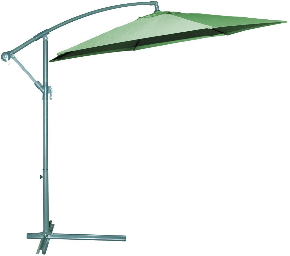 OMBRELLONE LATERALE IN ALLUMINIO COLORE VERDE