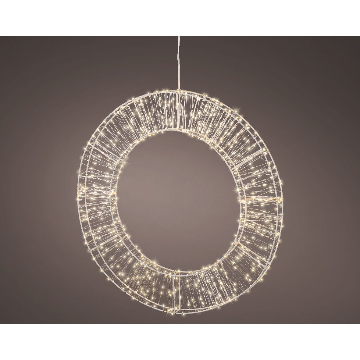 Cerchio luminoso bianco