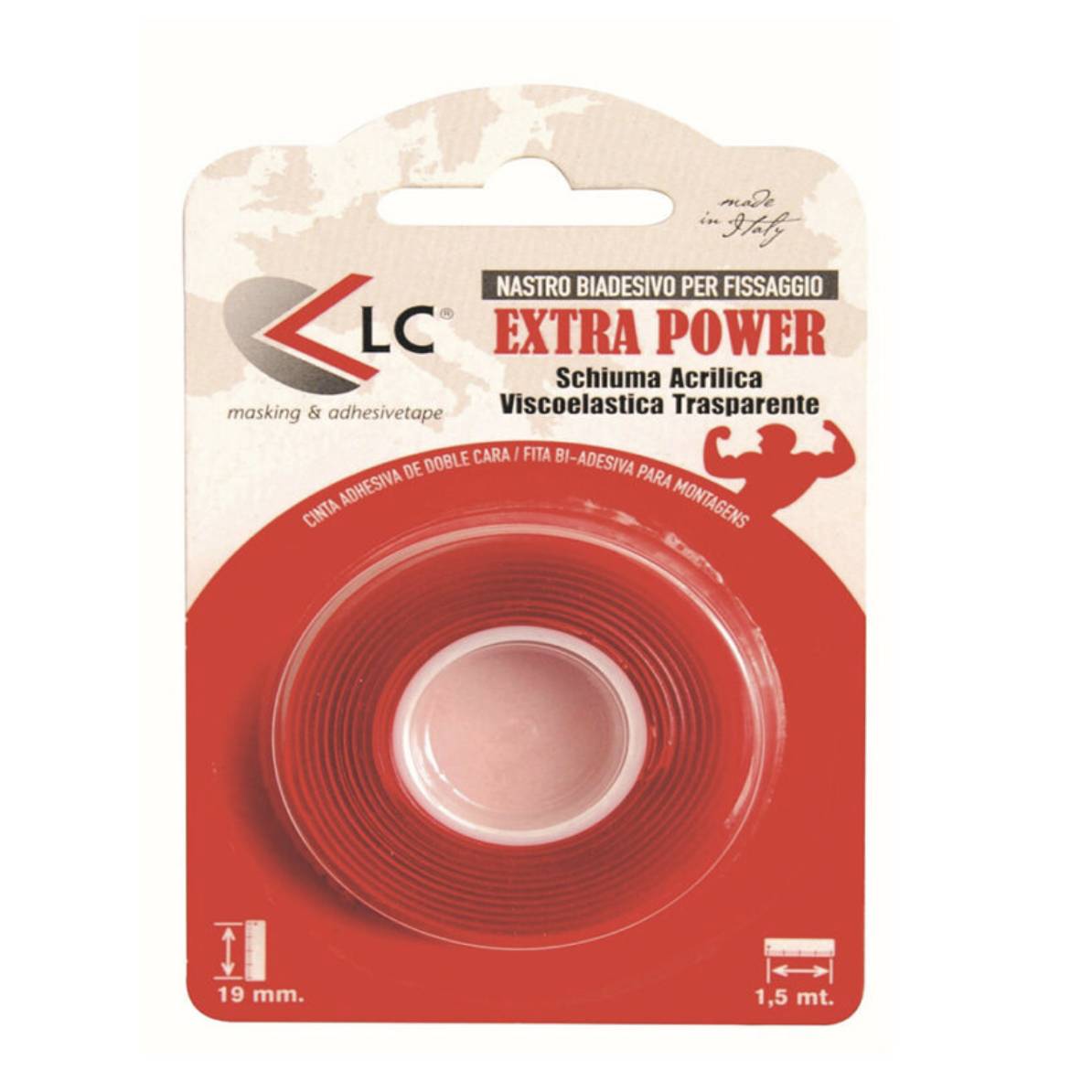 Nastro bioadesivo 19x1,5 mt Extra Power Skin