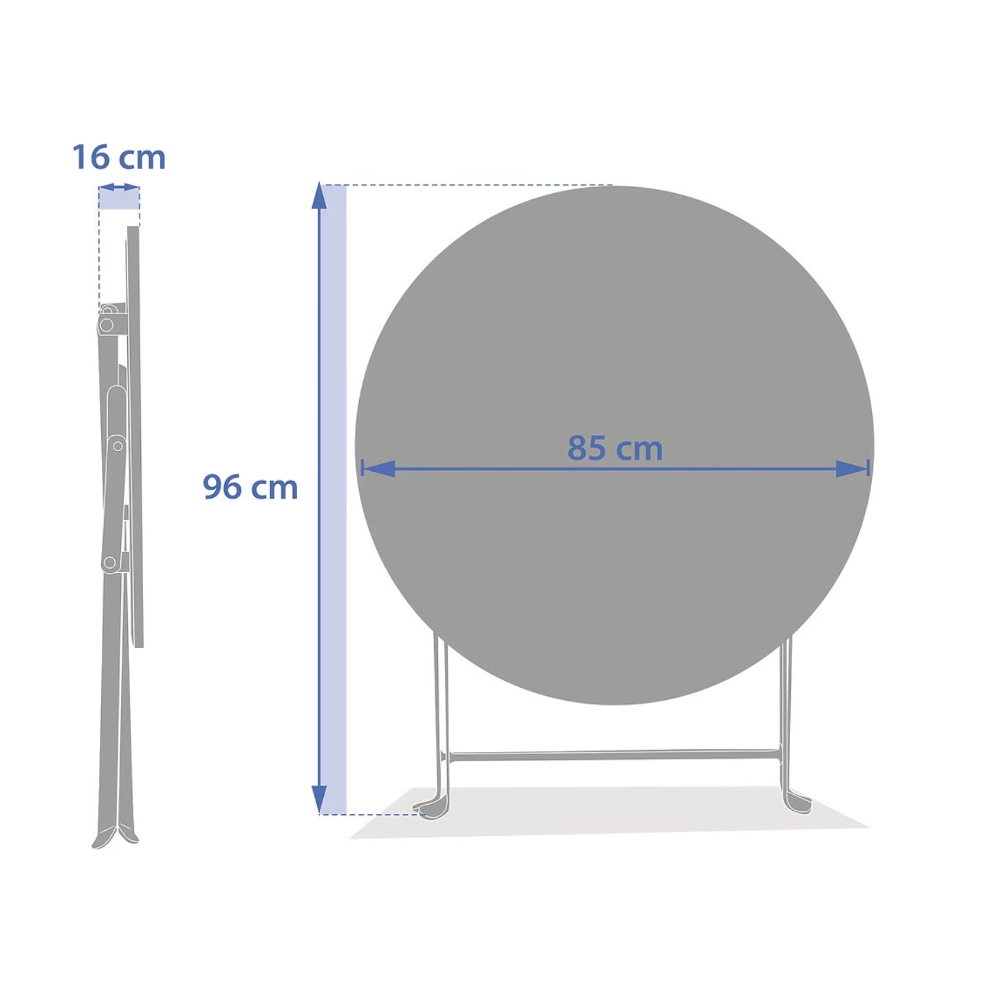 Tavolo Greensboro tondo 4P