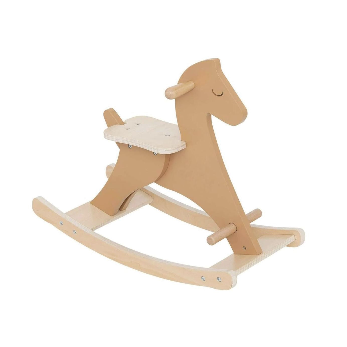 Set dondolo cavallo "Iago" in legno ‚Äì 64x30 cm