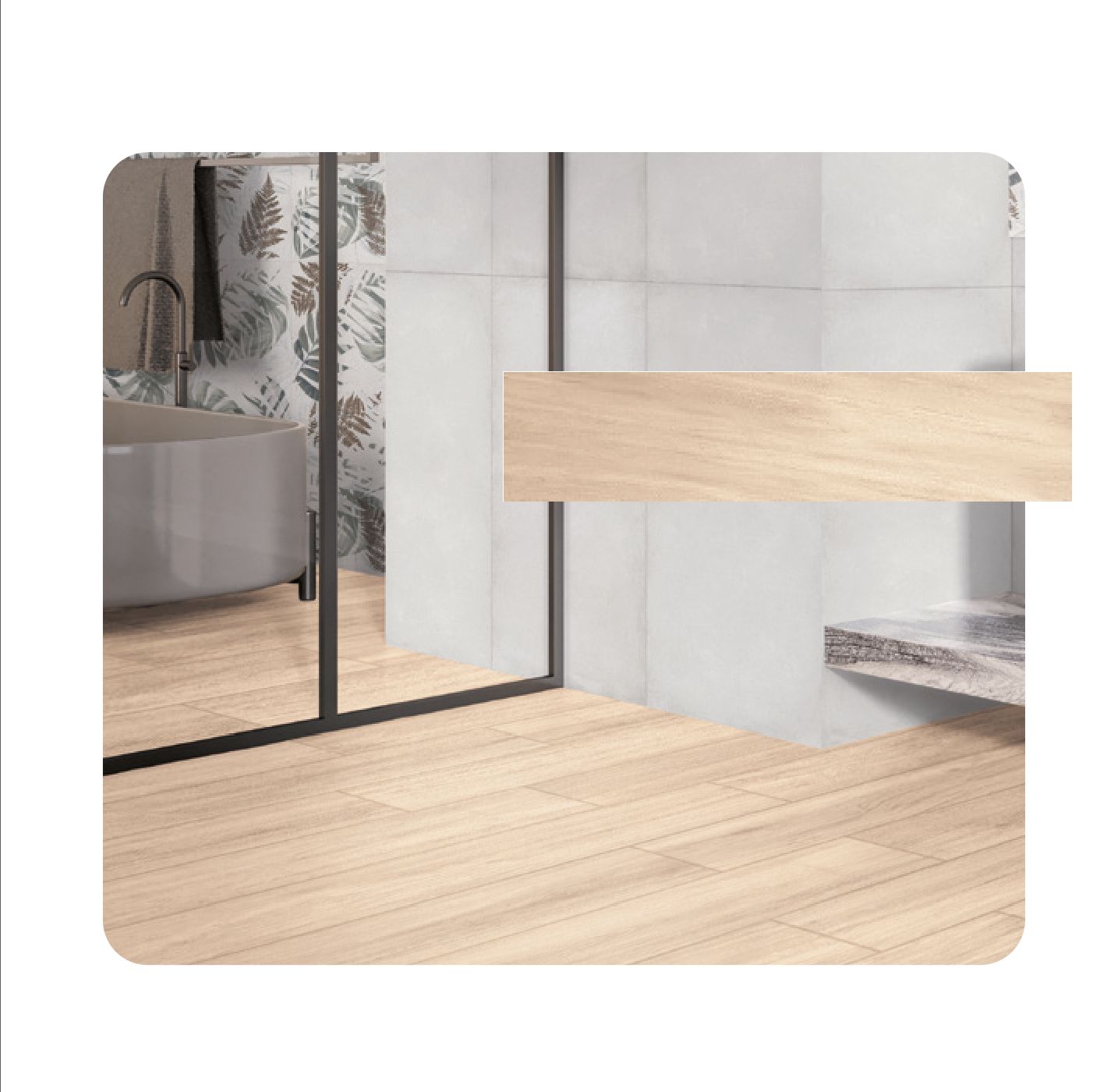 Pavimento cantone rettangolare 20x120 cm