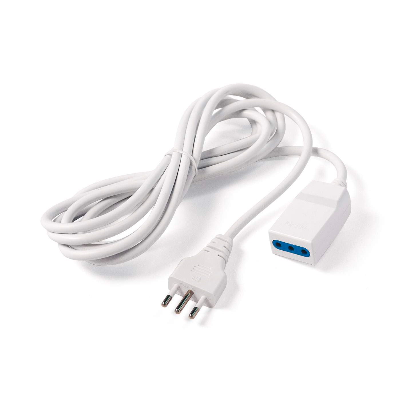 Prolunga bianca 5m 10A