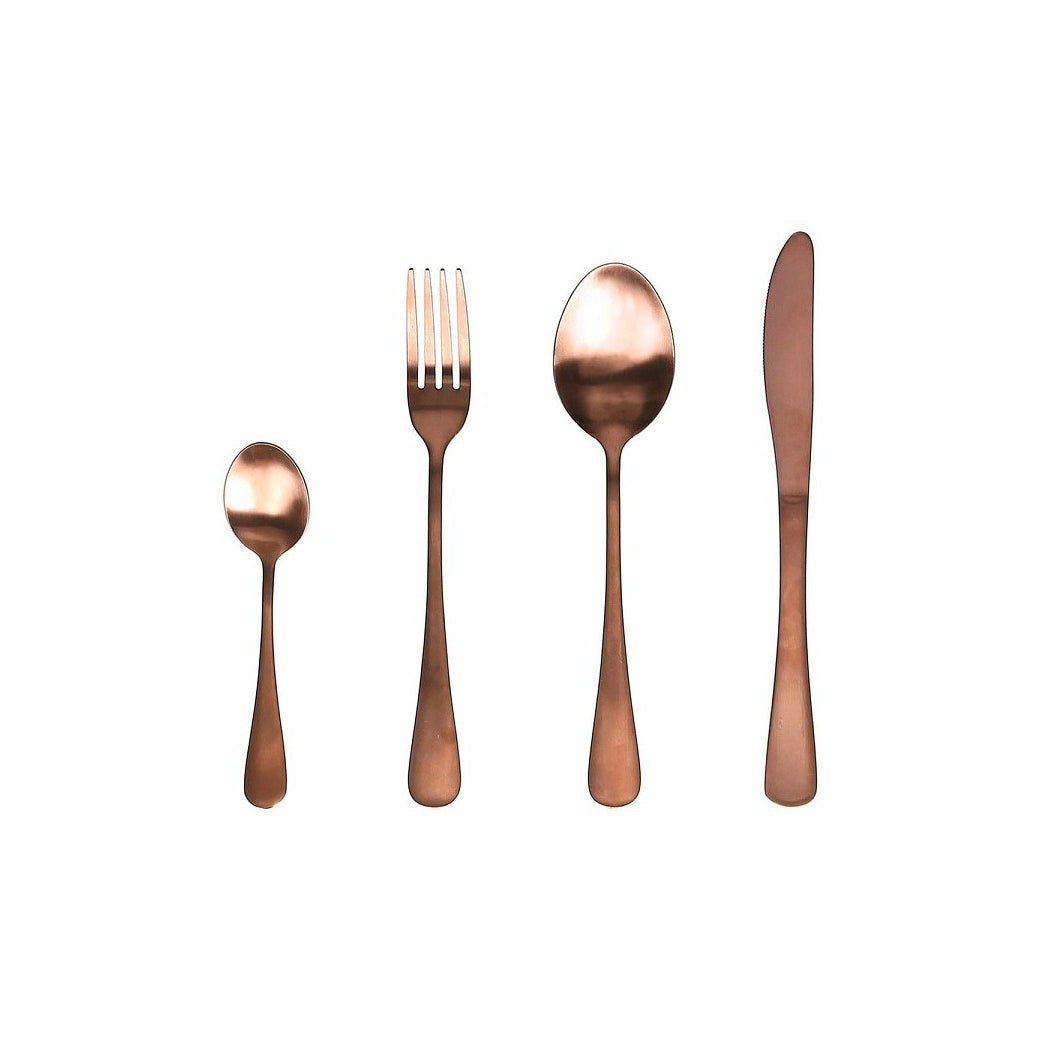 Servizio 24 posate oro rosa