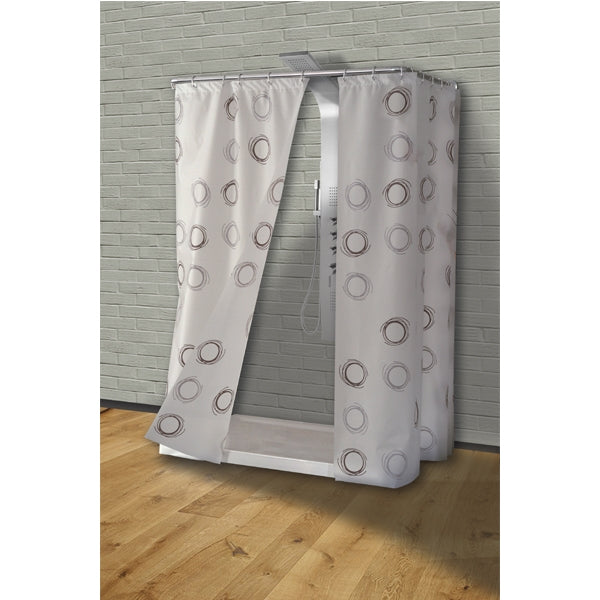 Cerchi tenda doccia in vinile 240?√≥200 cm