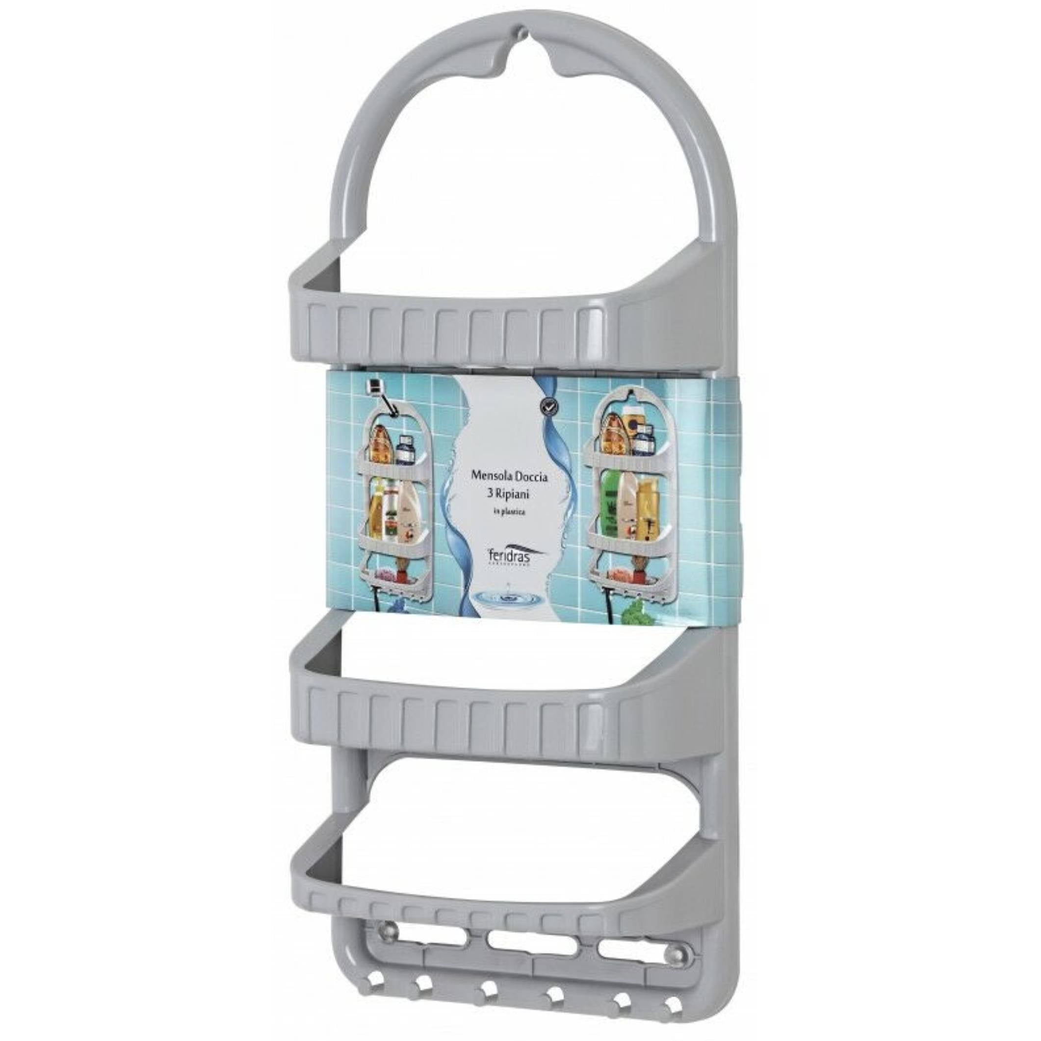 Mensola per Doccia in PP Grigio