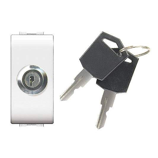 Interruttore unipolare Life con chiave