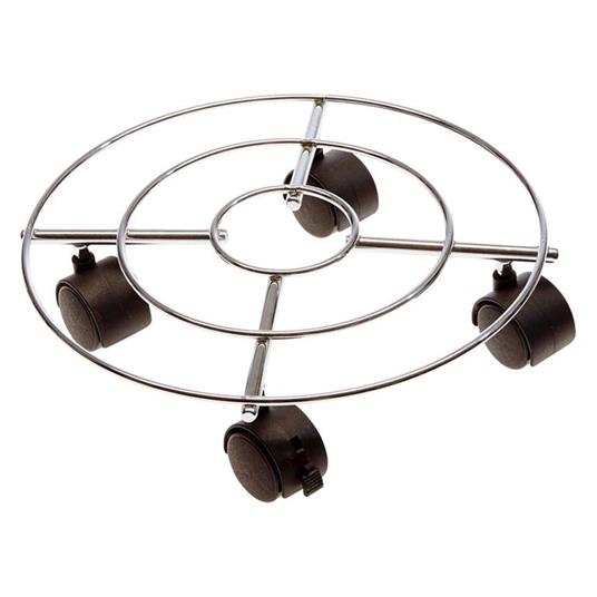 Trolley tondo in acciaio 30 cm