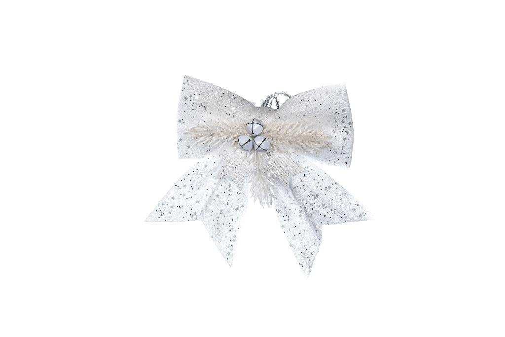 Fiocco con decorazioni bells colore bianco 3