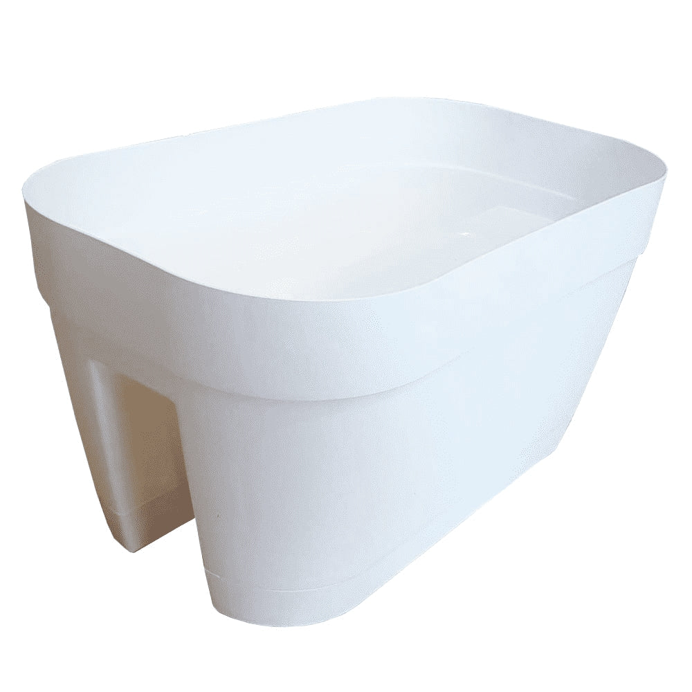 Vaso Orlando Ovale 45 cm bianco