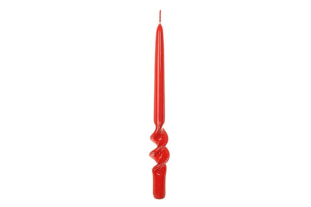 Candela spirale lucid colore rosso