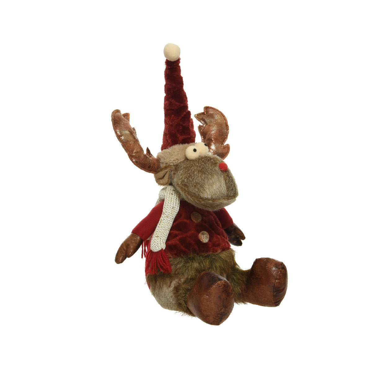 Renna decorativa seduta