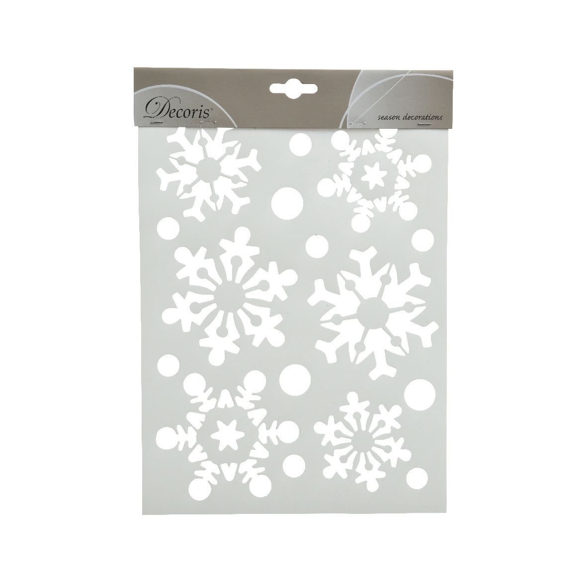 Decorazione finestra neve