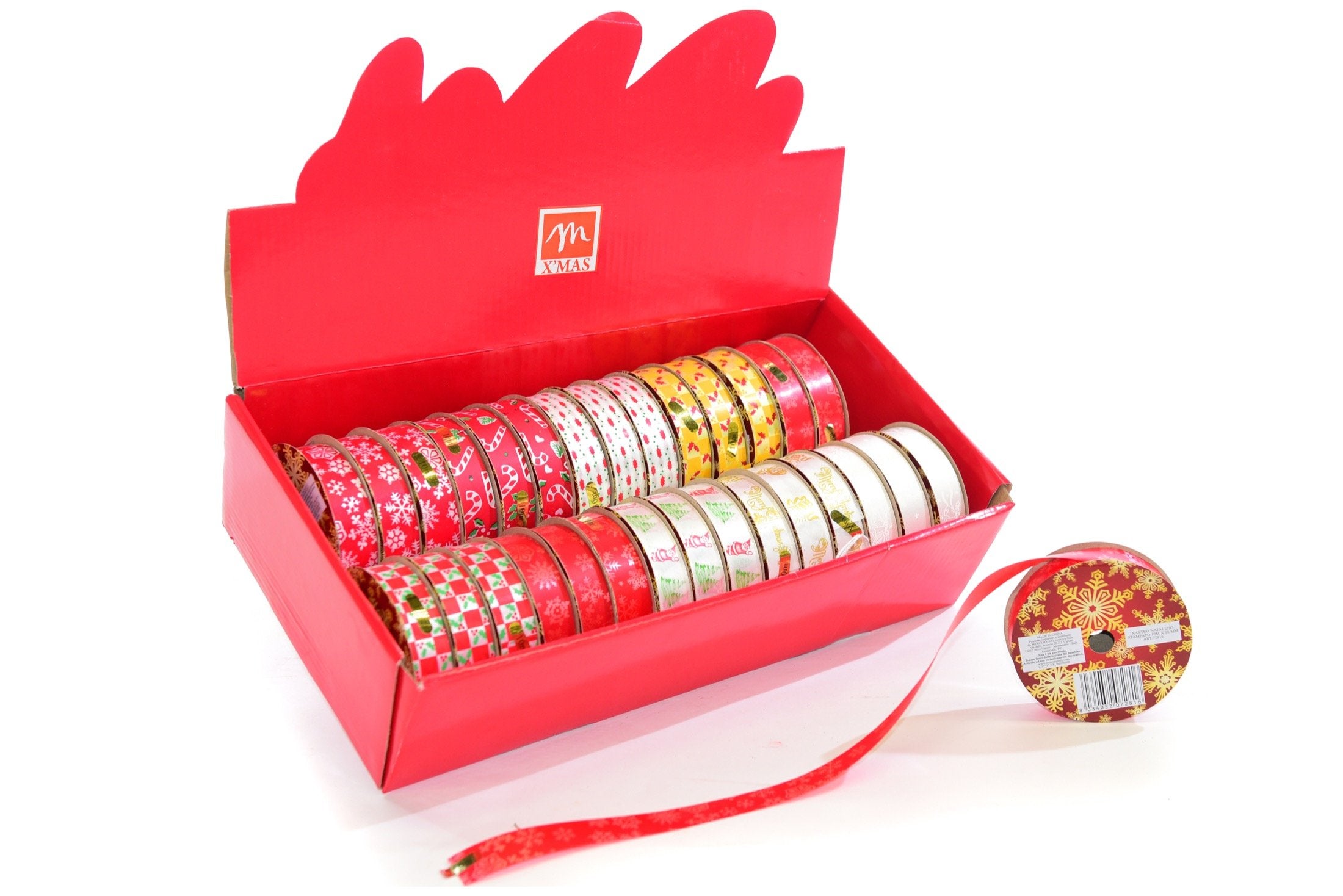 Nastro natalizio stampato