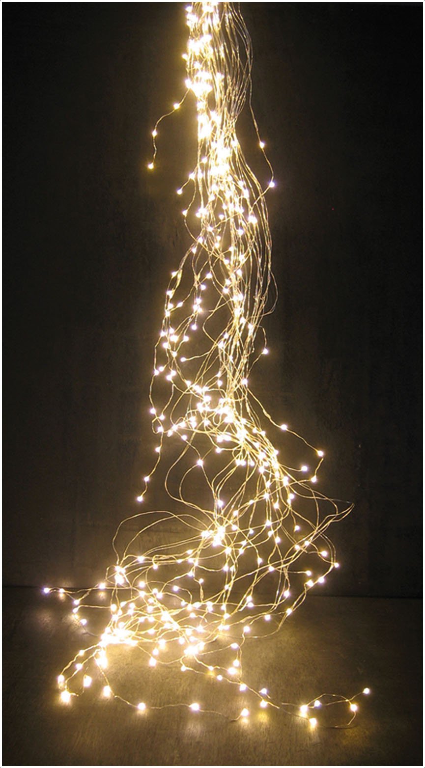 Cascata luminosa luce calda