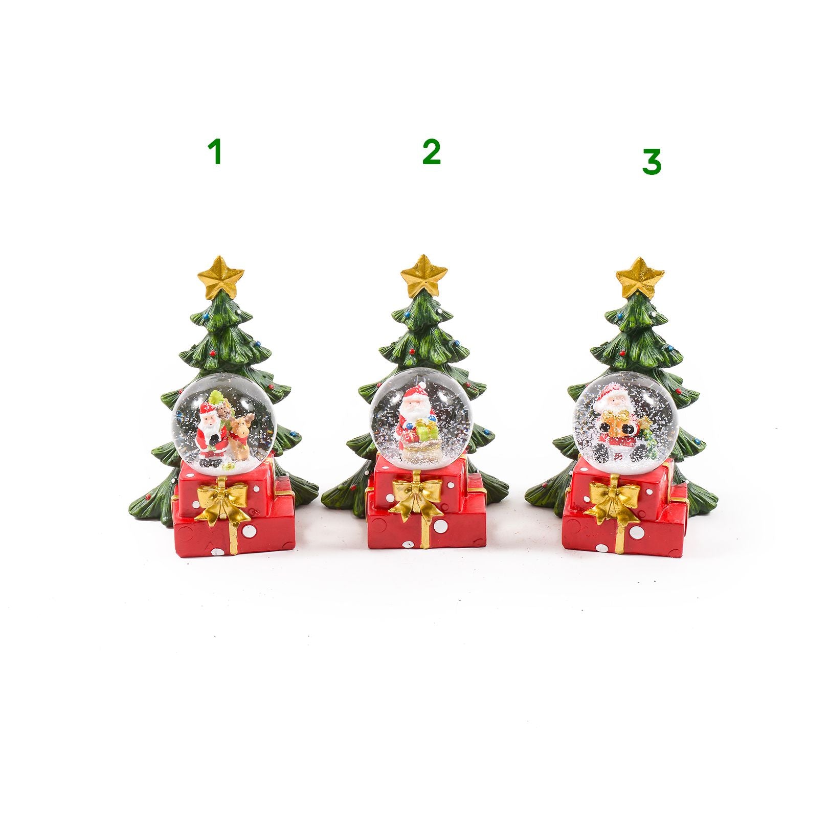 Decorazione natalizia con palla di neve Mercury