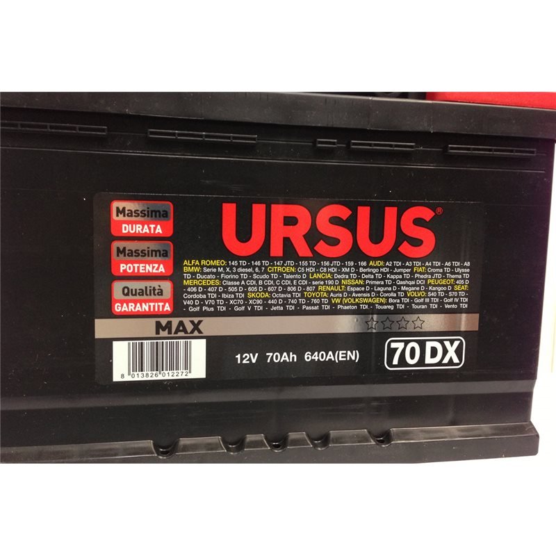 URSUS BATTERIA 70 AH DX - URSUS 3395
