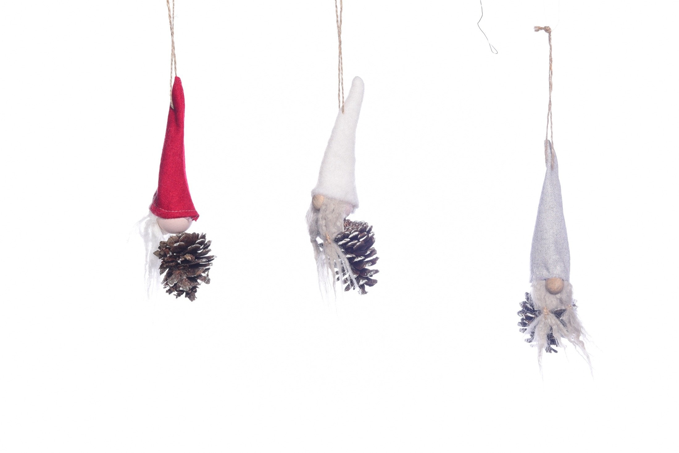 Pendente babbo natale con pigna