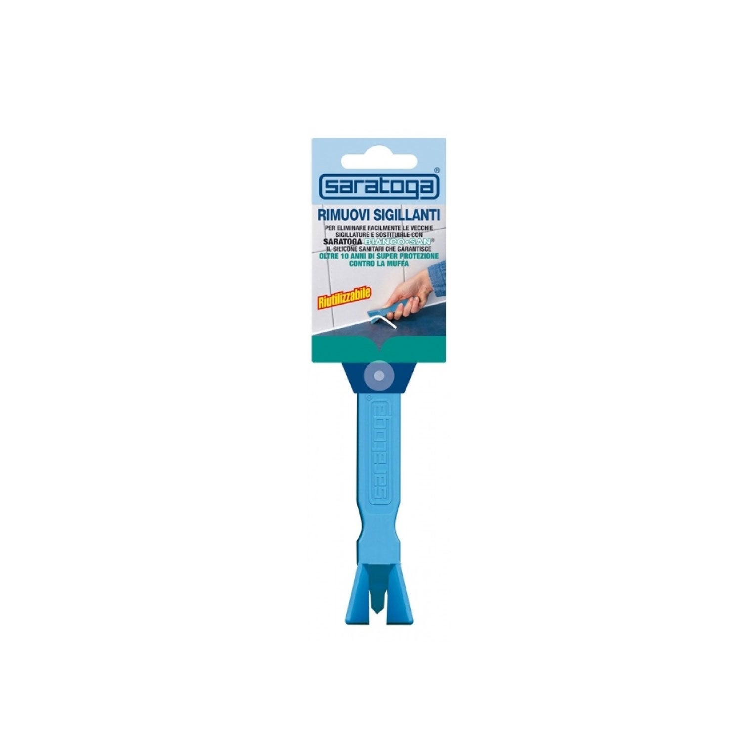 UTENSILE RIMUOVI SIGILLANTI COLORE AZZURRO - SARATOGA 85071001
