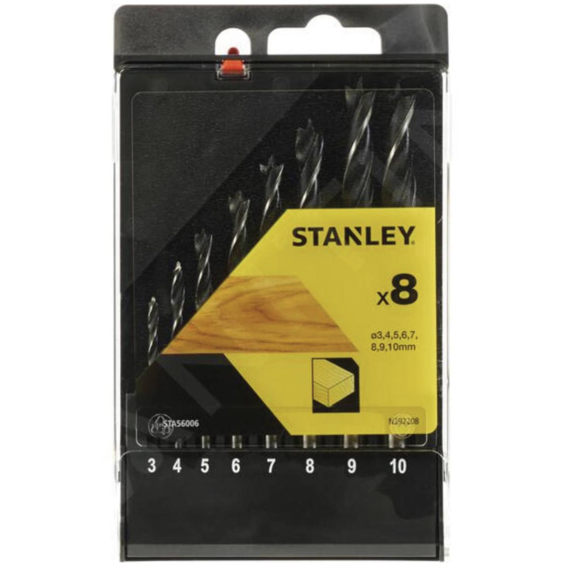 Set di 8 punte per legno a spirale Stanley STA56006-QZ
