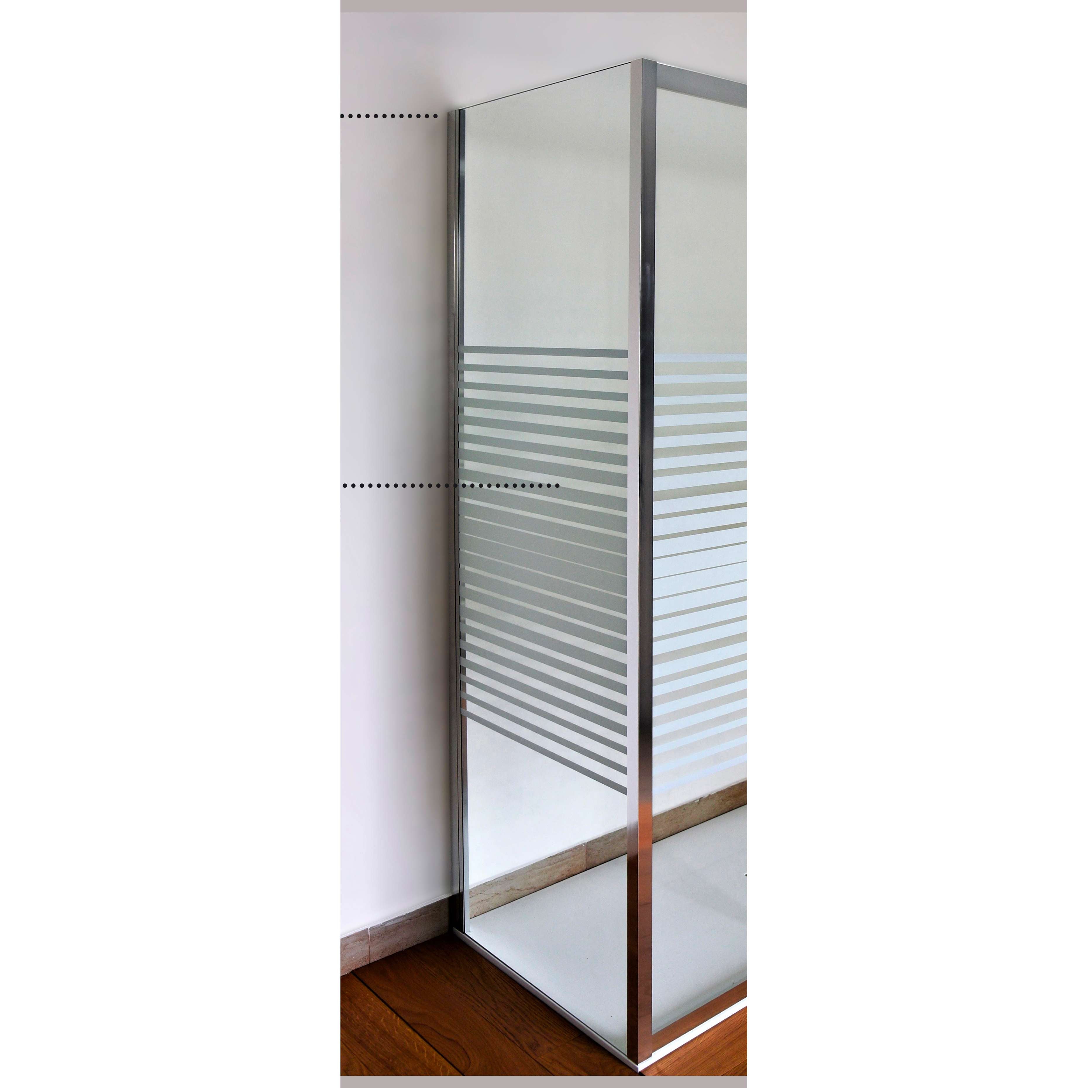 Parete fissa S1 Cromo