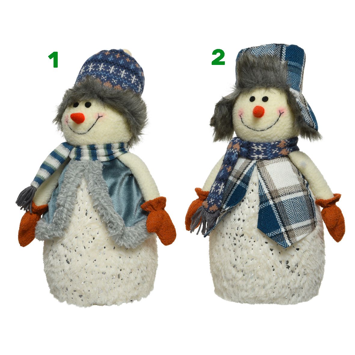 Pupazzo di tela neve 39 cm