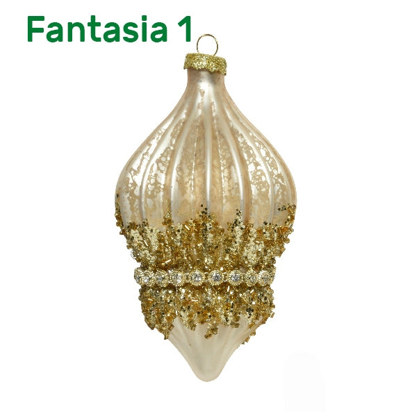 Addobbo albero di vetro Keamingk