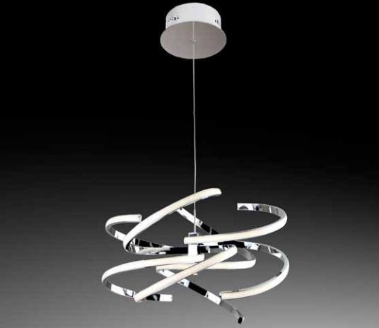 SOSPENSIONE CURVY CROMATA 54 W D. 48 CM