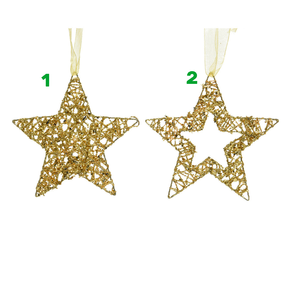 Pendaglio stella in ferro oro